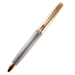 Swiss Military - Hand Knitted Gold Plated Ball Pen - (Gold & Silver) - BP20