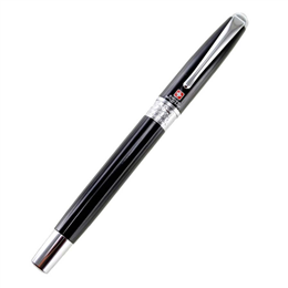 Swiss Military - Chrome Plated Roller Ball Pen - (Black) - RB2
