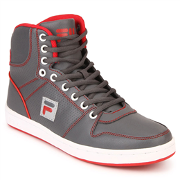 FILA Men's Grey & Red Hopper II Lifestyle Shoe - 11003967