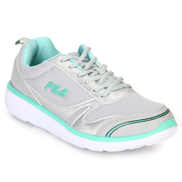 FILA Women's Light Grey & Aqua Green Haley Lite Sports Shoe - 11004041