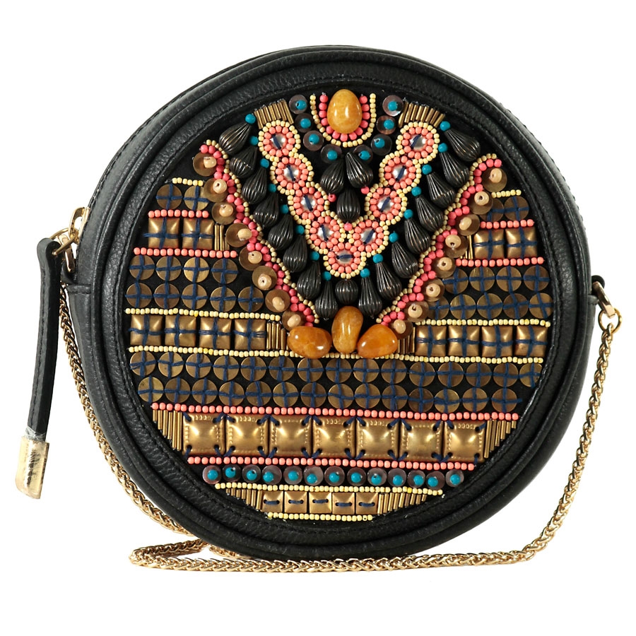 Buy Label Ritu Kumar Black color Sling bag at Luxehues