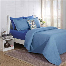 Maspar Blue Double Bed Cover BC-GRNDR-BL27276
