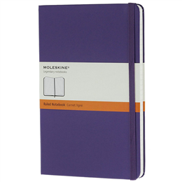 Moleskine Violet Ruled Hard Cover Large Notebook WP09932