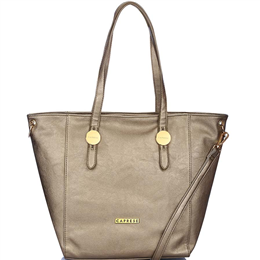 Caprese Women's Zara Large Tote Bronze - TEZARLGBRZ