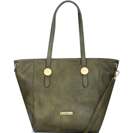 Caprese Women's Zara Large Tote Forest Green - TEZARLGFGN