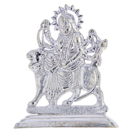 Sri Jagdamba Pearls Silver Durga Idol
