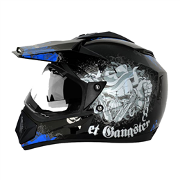 Vega Offroad D-V Gangster Black Blue Helmet