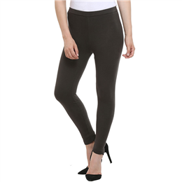 W Grey Cotton Solid Regular Fit Tights 17AU60105-47449