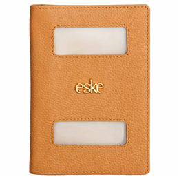 Eske Walnut Cosmos Leather Passport Case - PA107