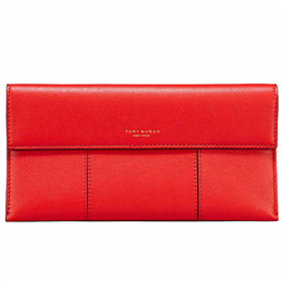 Tory Burch Block-T Travel Ticket Sleeve - 43583-Red