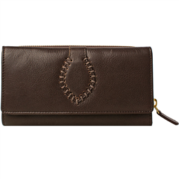 Hidesign Polo W2 (Rf) Brown Leather Women's Clutch - 8903439406820