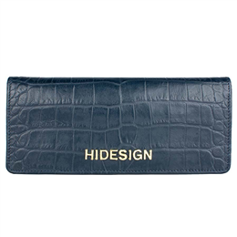 Hidesign Carly W2 (Rf) Blue Leather Women's Clutch - 8903439408275