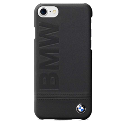 Skywater PC Genuine Leather Black Hard Case - iPhone 7,8