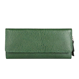 Hidesign 526 (Rf) Green Leather Women's Clutch - 8903439466657
