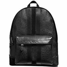 Coach Charles Backpack with Baseball Stitch Black F11250QB-BK