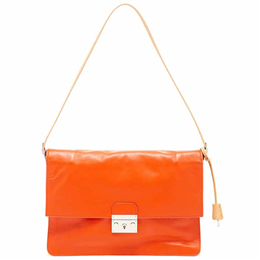 L.A.M.B. Cinda Handbag - Orange & Beige