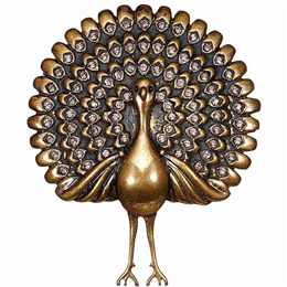 Rohit Bal Dancing Peacock Brooch