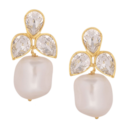 Isharya Pearl Cluster Earring - Champagne