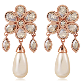 Suneet Varma Bloom Drop Earrings - Gold