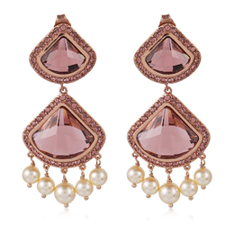 Suneet Varma Celestial Earrings - Pink