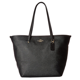 Coach Crossgrain Large Street Tote - Black