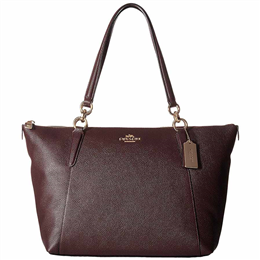 Coach Crossgrain Ava Tote - Oxblood