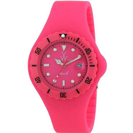ToyWatch Pink Dial Rubber Strap Beige Dial Women's Watch - JY04PS