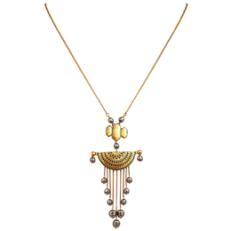 JJ Valaya Ranas of Kachch Half Circle Pendant