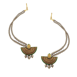 JJ Valaya Ranas of Kachch Kaan Haar Earrings