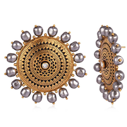 JJ Valaya Ranas of Kachch Sun Gods Stud Earrings