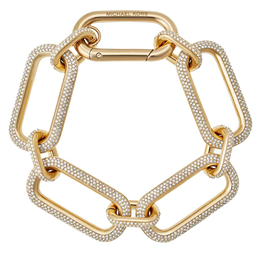 Michael Kors Pave Gold-Tone Link Bracelet MKJ6950