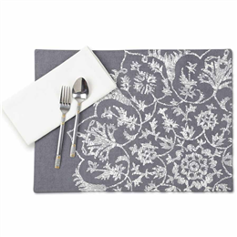 Maspar Beige Set of 6 Napkin & Placemat SM-ELMTL-NU27859