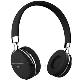 Portronics POR645 Muffs Pro Bluetooth Headphone with AUX Port (Black)