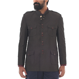 Anshul Rajwansh - Hunter Jacket for Men - (Brown)