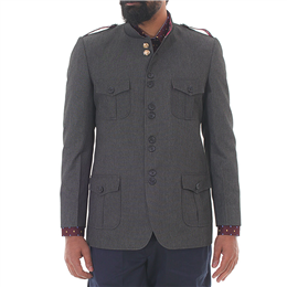 Anshul Rajwansh - Hunter Jacket for Men - (Grey)