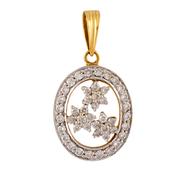 Blues Jewellery-Oval Shaped Diamond Pendant DP0105