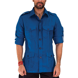 Anshul Rajwansh - Hunter Shirt ( Zaffre Blue )