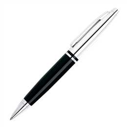 Cross Calais Chrome & Black Ballpoint Pen AT0112-2 (Suitable for Engraving)