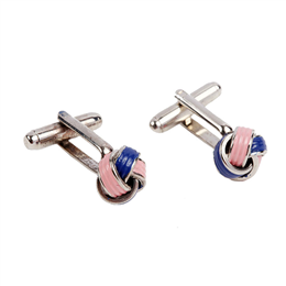 Imported Blue and Pink Cufflinks IIC CUFLN 008