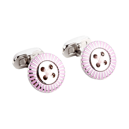 Fashionable Baby Pink Cufflinks IIC CUFLN 0015