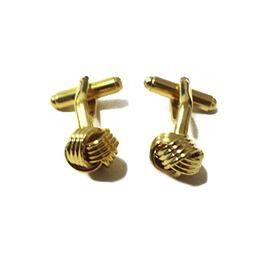 Fancy Golden Cufflinks IIC CUFLN 0012