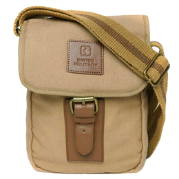 Swiss Military Canvas Sling or Travel Organizer (Beige) - CAN3
