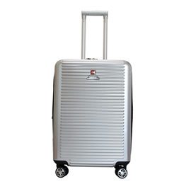 Swiss Military 20 Inch Cabin Size Comet Series Polycarbonate Hard Top Luggage (Silver) - HTL13