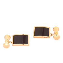 Imperial India Company - Classy Black and Gold Cufflinks 156308