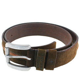 Swiss Military Genuine Leather Belt With Metal Buckle (Khaki) - BLT8